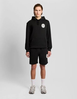 Lyle & Scott Lyle And Scott Mens Graphic Badge Cotton Sweat Shorts - Black - Size: 33/32/32