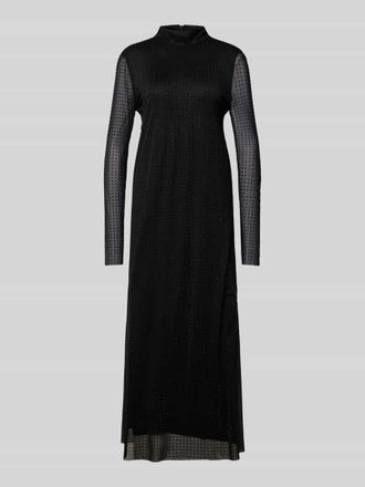 Jake*s Casual Maxikleid mit Strasssteinbesatz in Black, Gr&ouml;&szlig;e S