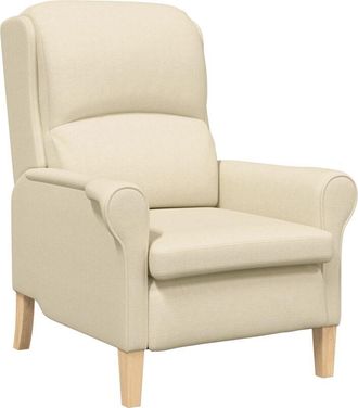 vidaXL Sillón Crema 76 x 94 x 102 cm tela Vidaxl