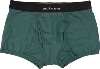 Kiton Ondergoed Regular - Heren - Onderbroek - Groen - S - Katoen - Ondergoed