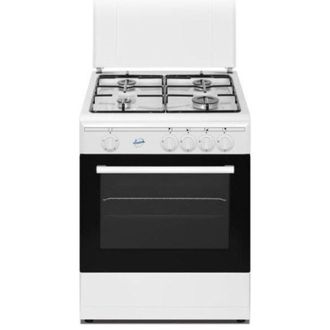 Ducati SD664WGE Cucina a Gas libera installazione 4 Fuochi con Forno e Grill a Gas 59 Litri 60x60 cm Bianco
