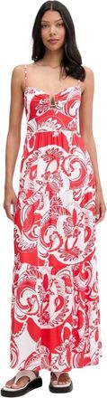 Melissa Odabash Paola Maxi Jurk - Dames - Maxi kleedjes - Rood - M - Kleedjes