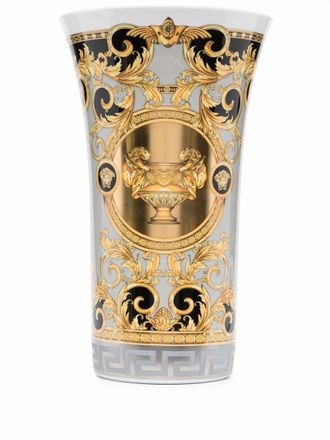 Versace Barocco-print vase - unisex - glass - OS - Gold