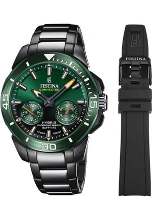 Festina F20646-1 Mens Chrono Bike Smartwatch and Strap Gift Set - Black - One Size