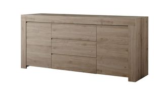 Aquadesign Aparador en melamina roble oscuro