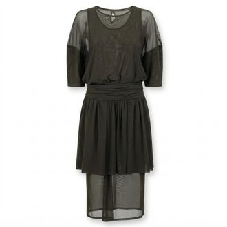 Christophe Lemaire Dames, Jurken, Bruin, Maat: S Nylon