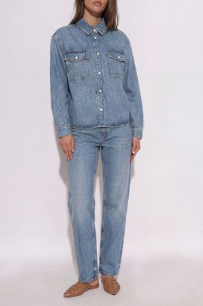 Anine Bing Jeans Fritz, Womens, Blue