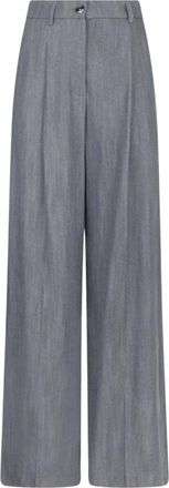 Liu Jo Jeans flare - Dames - Wijde Broeken - Grijs - L - Denim - Broeken