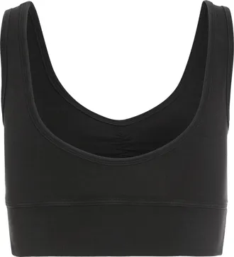 Electric & Rose Womens Cotton Cropped Top Black Tops