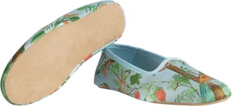 Gucci Mens Satin Voyage Tian Slippers Blue Shoes > Loafers & Sandals