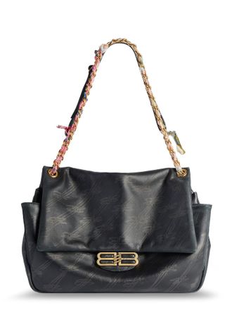 Balenciaga Darling Leather Shoulder Bag With Bb Logo On The Front-Donna