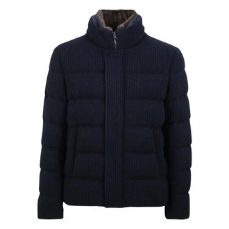 Herno Piumino in Maglia - - Jackets - Uomo - Blu - XL