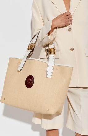 Versace Rivi&egrave;res Large Bag, Womens, Beige