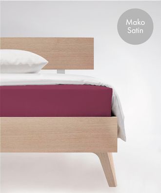 Fleuresse Spannbettlaken »Colours in Gr. 90x200, 140x200 oder 180x200 cm« Mako Satin, für Matratzen bis 23 cm Höhe, Bettlaken, Spannbetttuch