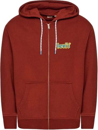 Levi's Hoodie - Heren - Hoodies - Rood - M - Katoen - Hoodies & sweatvesten