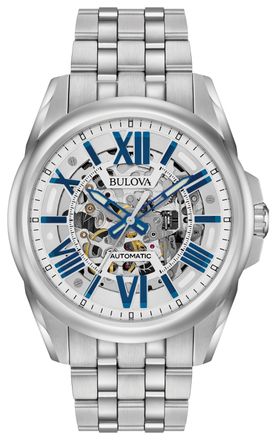Bulova Classic Automatic herenhorloge Zilverkleurig 96A187