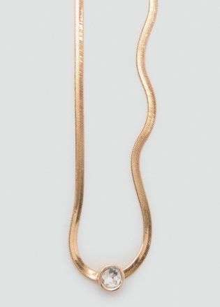 Mango Cintura a catena con abalorios oro - Donna - M - MANGO