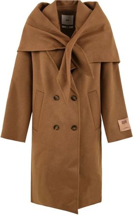 SOLOTRE Cappotto Doppiopetto Bandana - - Coats - Donna - Marrone - XL