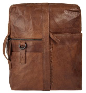 Spikes & Sparrow Aktentasche SPIKES & SPARROW, Herren, Gr. B/H/T: 40cm x 40cm x 8cm onesize, braun (cognac), Leder, leicht gl&auml;nzend, unifarben, Taschen Aktentasche, ec
