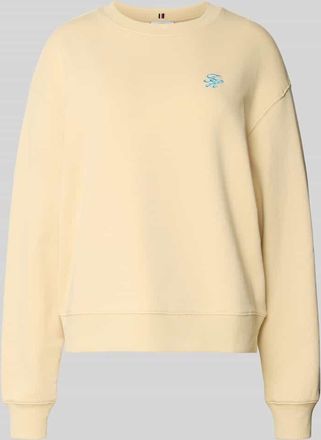 Tommy Hilfiger Regular Fit Sweatshirt aus Baumwoll-Mix in Sand, Gr&ouml;&szlig;e XL