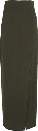 Cortana Asa- lange donkergroene rok - Dames - Maxi Rokken - Groen - M - Rokken