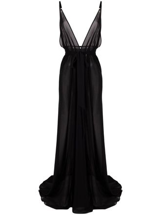 Alchemy V-neck maxi dress - Black