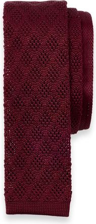 Paul Fredrick Geometric Knit Silk Tie