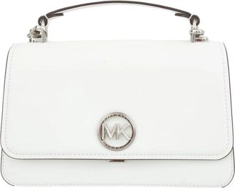 Michael Kors Witte Satchel Tas - Dames - Handtassen - Wit - ONE Size - Leer - Tassen