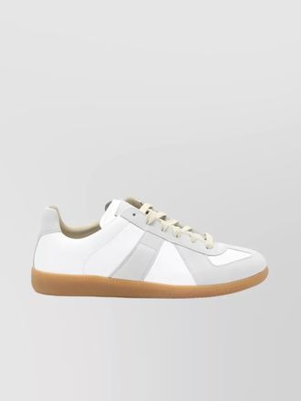 Maison Margiela calf leather paneled low-top sneakers