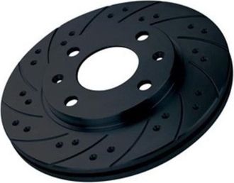 OEM Discos Black Diamond Rayados Y Perforados Bmw 3 Series (e21) 316 - 318 - 320 75-83 Delantero