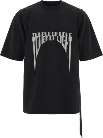 Rick Owens Oversized Graphic Cotton T-Shirt