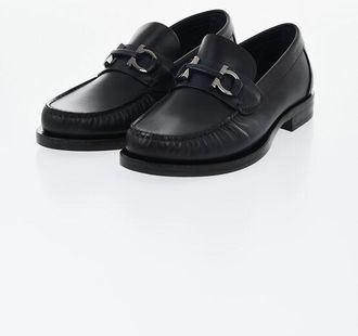 Ferragamo Leather Loafers FORT with Front Bit size 40