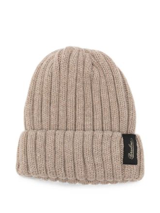 Borsalino Brown Hill Knitted Beanie Cap