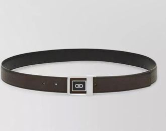 Ferragamo calf leather reversible belt