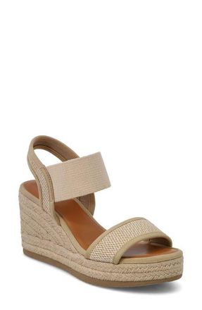 Mia Berniece Platform Wedge Sandal in Natural at Nordstrom, Size 6.5