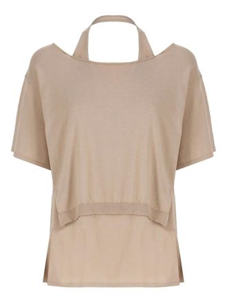 KANGRA cotton t-shirt - women - Cotton - 40 - Neutrals