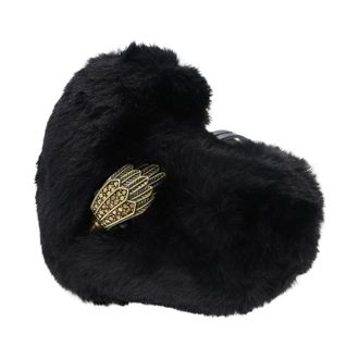 Kurt Geiger Heart F Fur Charm - Dames - Sleutelhangers & Tashangers - Zwart - ONE Size - Accessoires