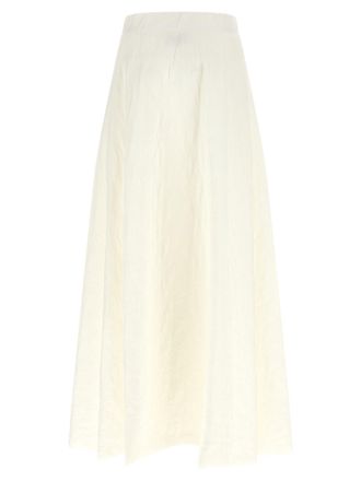 Herno Water-Repellent Nylon Microfiber Skirt - White