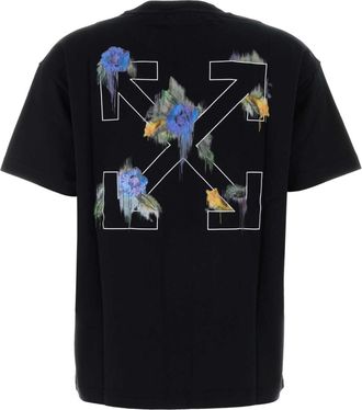 Off-white Womens Arrow T-Shirt Black Cotton