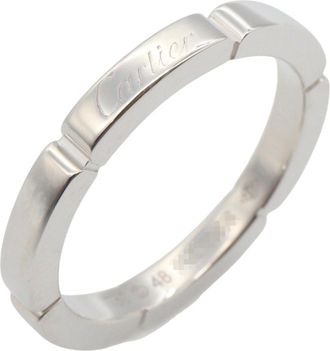 Cartier Silver White Gold (18K) Band Ring (Pre-Owned)