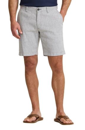Tommy Bahama Beach Coast Stretch Linen & Cotton Cargo Shorts in Bala Shark at Nordstrom, Size 44