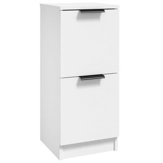 vidaXL Aparador De Madera Contrachapada Blanco 30x30x70 Cm Vidaxl
