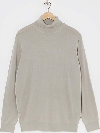 Jacamo Stone Merino Wool Roll Neck
