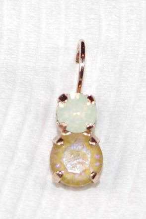Mariana Womens Butter Pecan Earrings In Yellow/ White