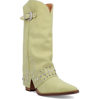 Dingo Howdy Honey Rhinestone Western Boot in Lime at Nordstrom, Size 7.5