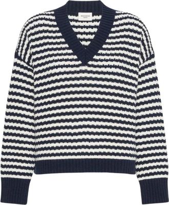 Max Mara Jersey de pico a rayas - Knitwear - Mujer - Multicolor - XS