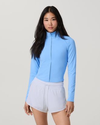 Vuori Clothing AllTheFeels Full Zip | Oasis Blue | XS, Size Extra Small