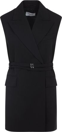 Sportmax Black Virgin Wool Ciurma Gilet-Donna