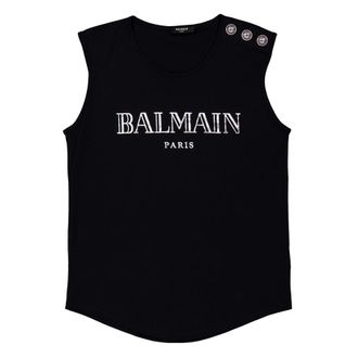 Balmain Womens Metal Button Vest, Size Medium