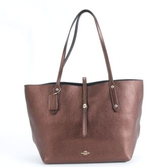 Coach Brown Leather Handbag Tote Bag (Pre-Owned)